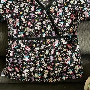 Koi tokidoki Unicorn Scrub top